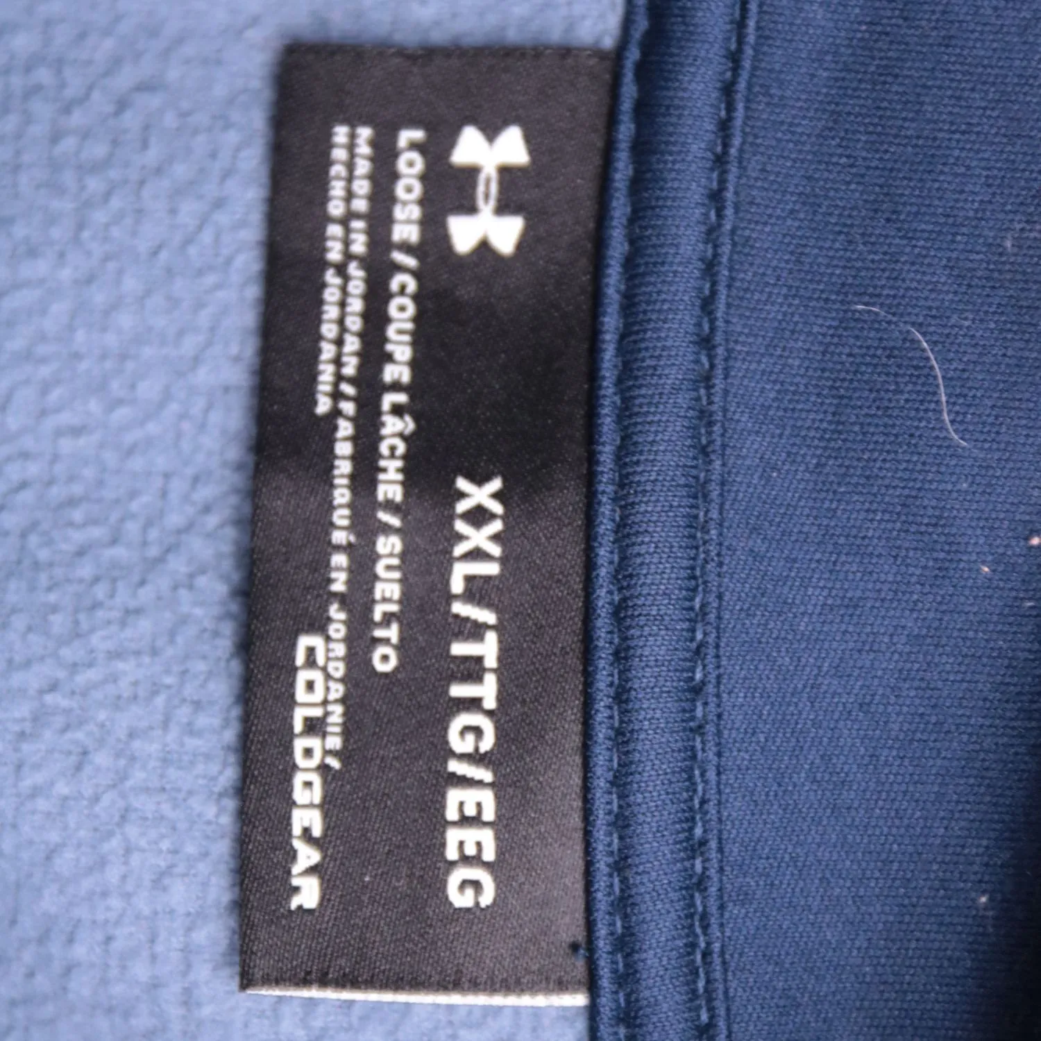Синий джемпер Under Armour на молнии, размер 56 (XXL)