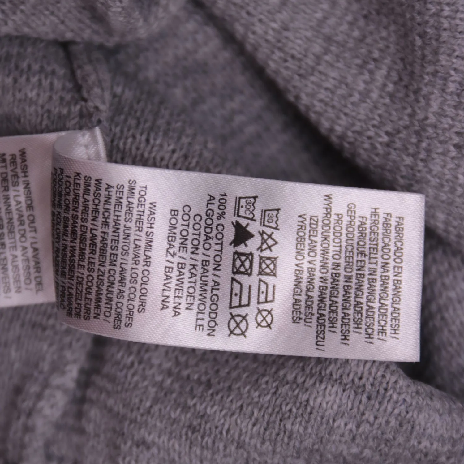 Серый мужской джемпер Primark из тонкого трикотажа, размер 54 (XL)